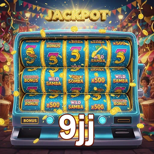 Máquina caça-níquel Jackpot do 9jj, simbolizando grandes prêmios e diversão no jogo.
